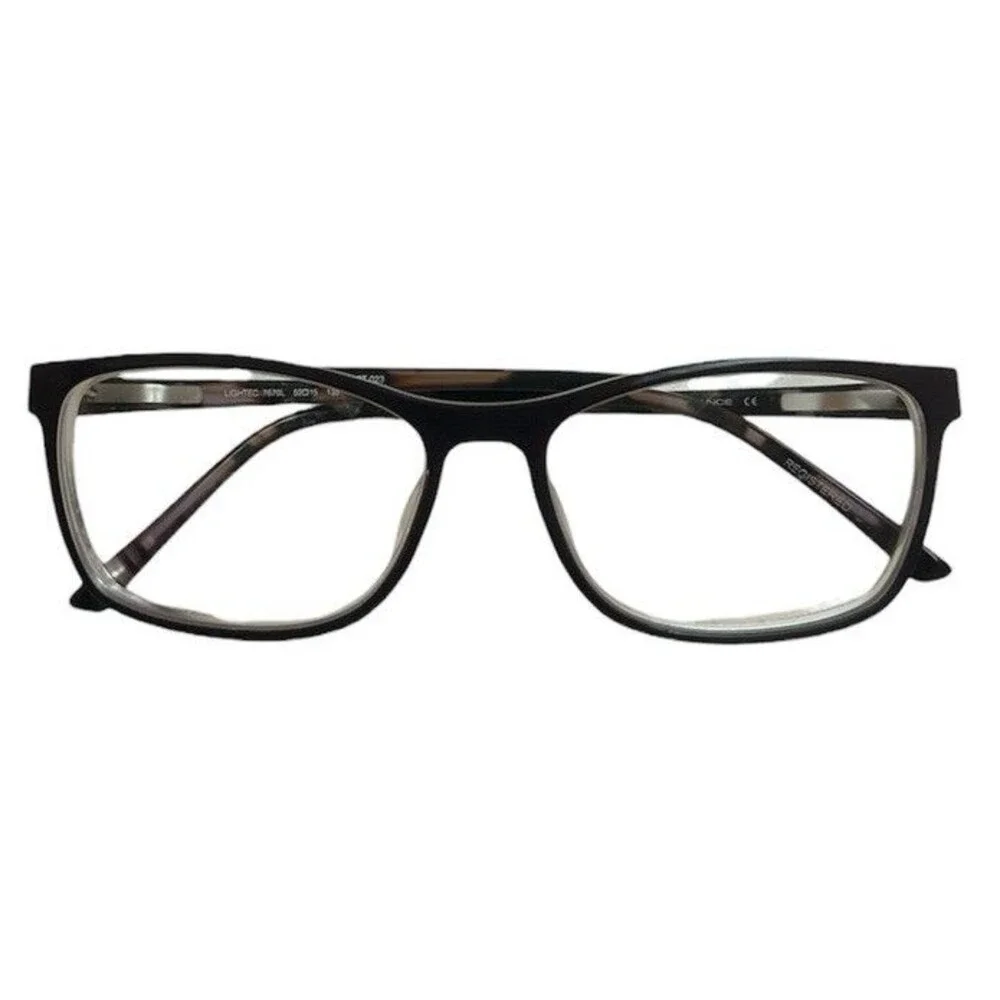 Morel Lightec Eggplant Tortoise Rectangle 7670L 52 15 135 PT 023 Eyeglass Frames